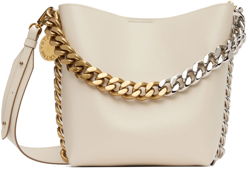 Чанта през рамо Stella McCartney Bucket Bag With Chain Бяло | 7B0033W8839, 0