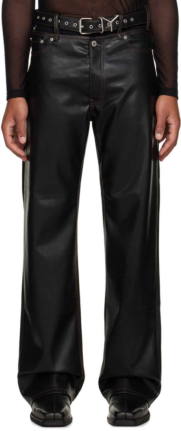 Faux-Leather Pants