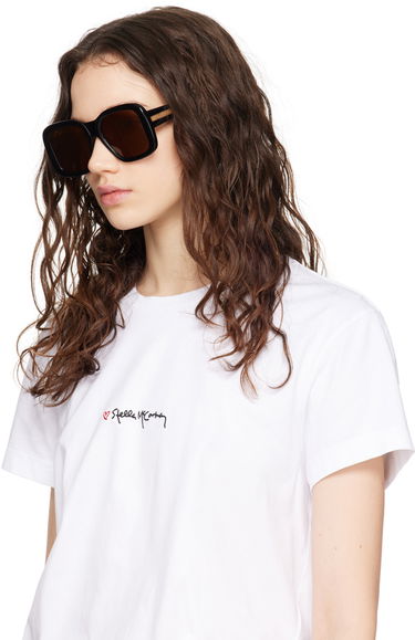 Слънчеви очила Stella McCartney Oversized Square Sunglasses Черно | SC40066IW5501E, 3