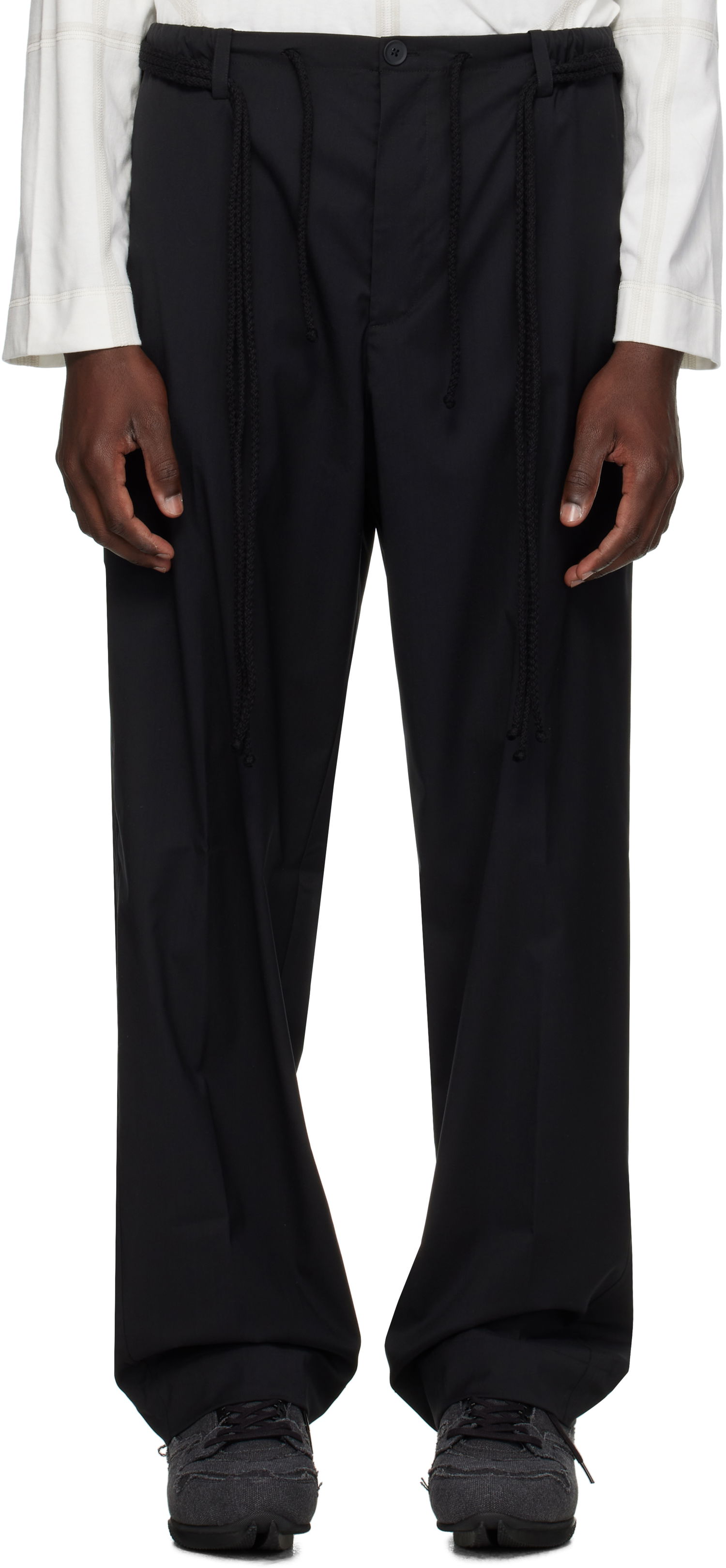 Панталони Craig Green Craig Green Elasticized Worker Trousers Черно | CGAW25CWOTRS96, 0