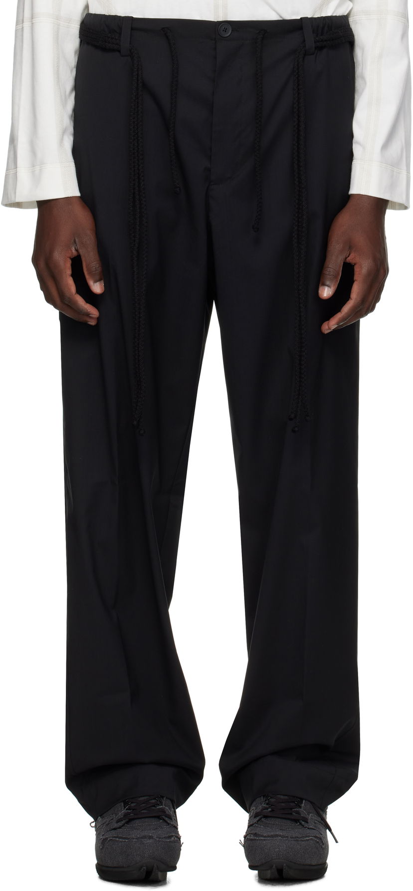 Панталони Craig Green Craig Green Elasticized Worker Trousers Черно | CGAW25CWOTRS96