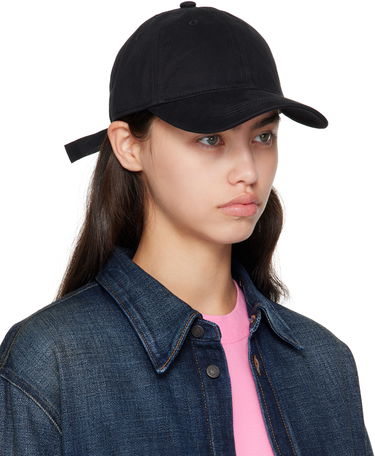 Шапка с козирка Acne Studios Acne Studios Twill Logo Cap Черно | C40420-, 1
