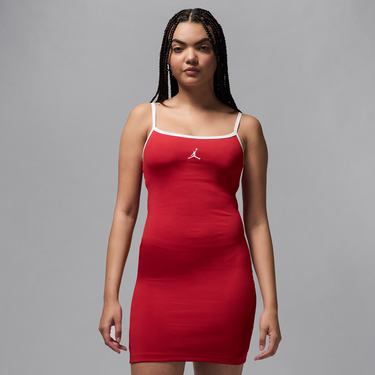 Pокля Jordan Jordan Women's Fitted Ribbed Dress Червено | HJ0062-636, 2