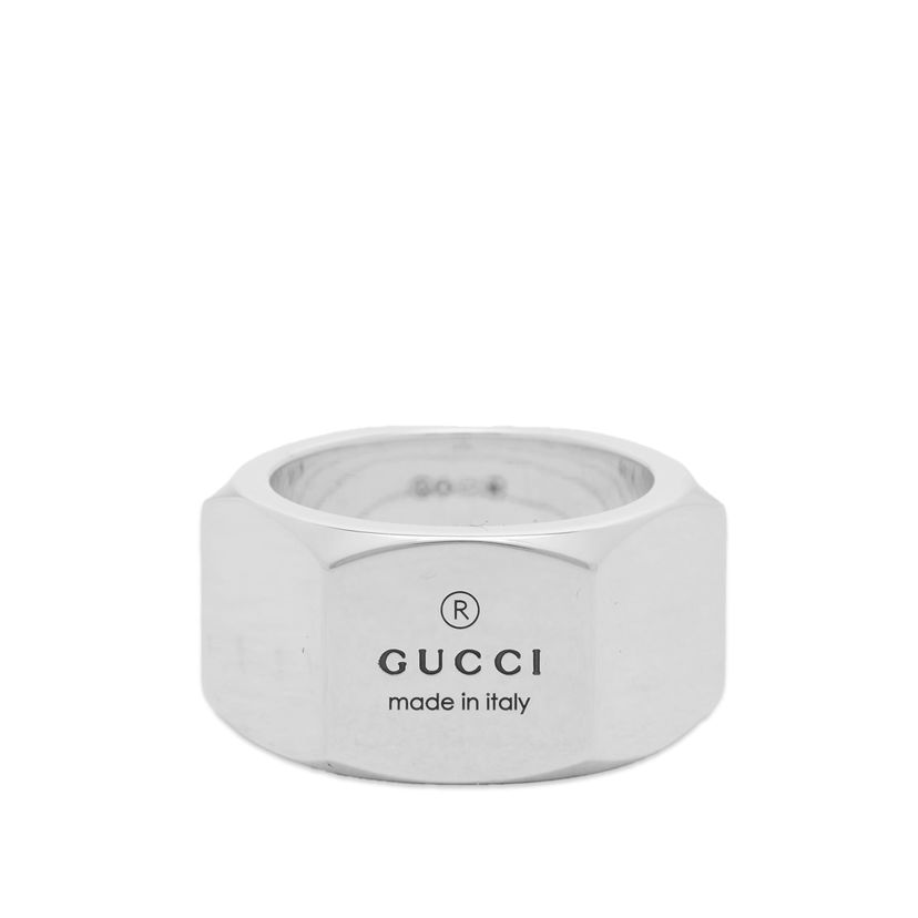 Пръстен Gucci Trademark Band Ring 12mm "Silver" Металик | YBC778745001010