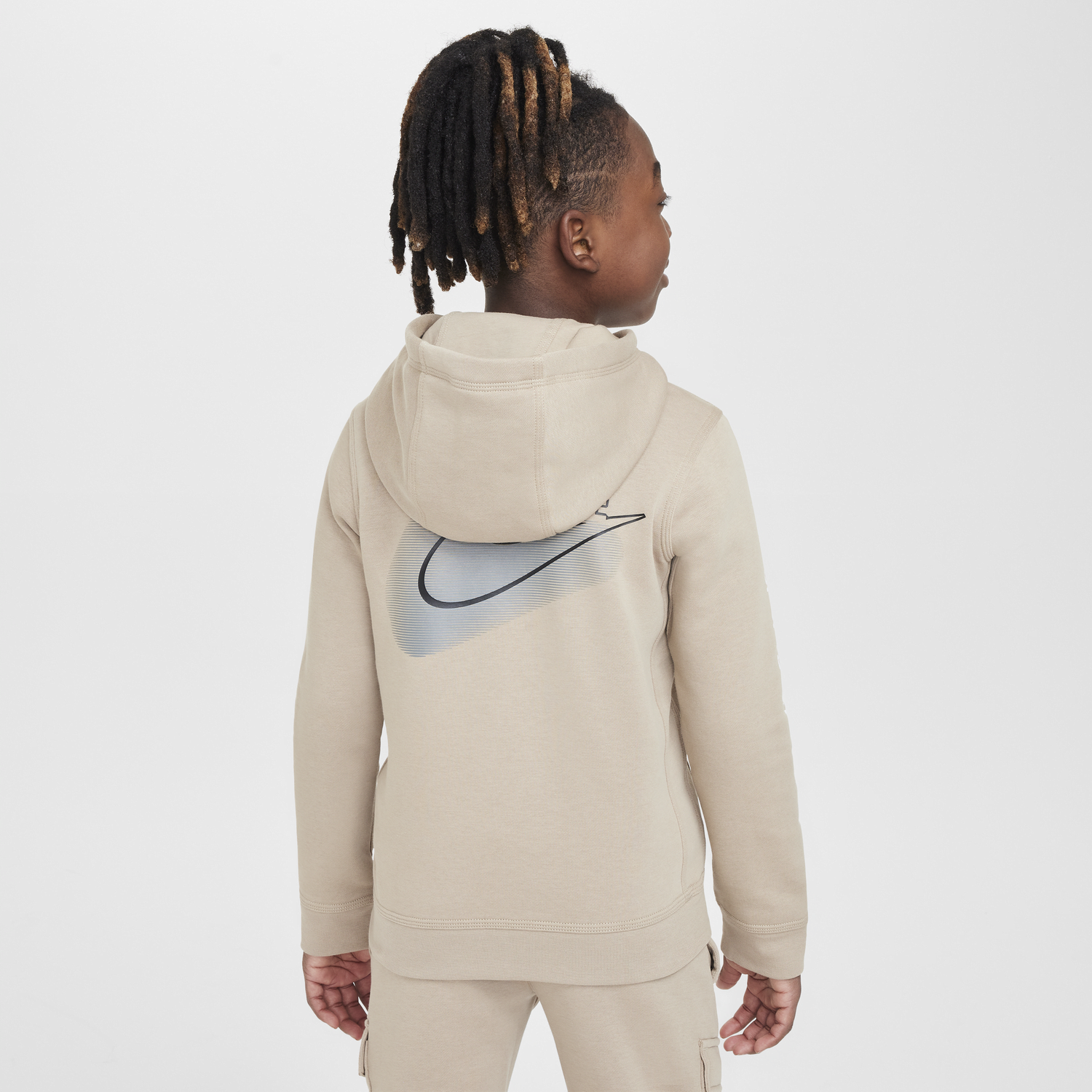 Суитчър Nike Sportswear Standard Issue Fleece Hoodie Бежово | HM4339-247, 1