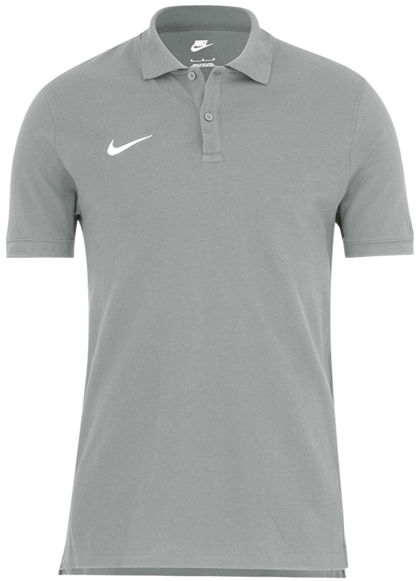 Поло тениска Nike Team Cotton Polo Shirt Сиво | 0208nz-063