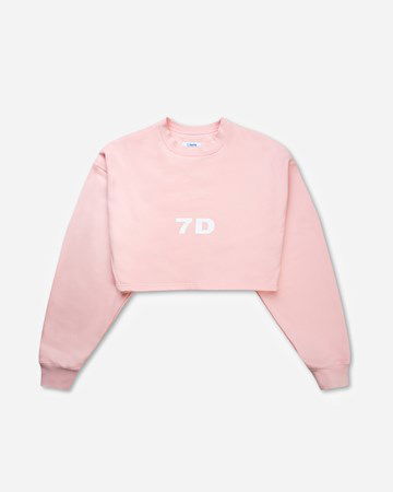 Суитчър 7 Days Active Monday Cropped Crewneck Розово | 90473-134, 0