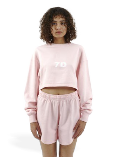 Суитчър 7 Days Active Monday Cropped Crewneck Розово | 90473-134