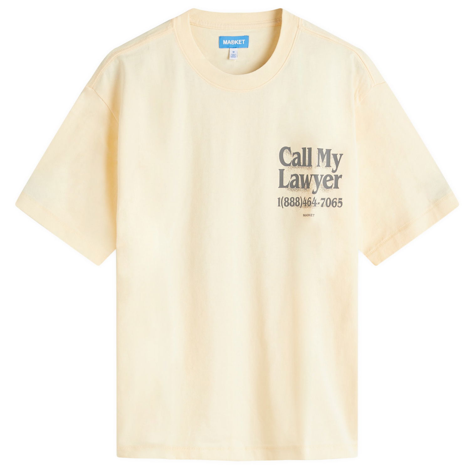 Тениска MARKET Call My Lawyer 3D T-Shirt, Size Large Жълто | 399002164-CRE, 0