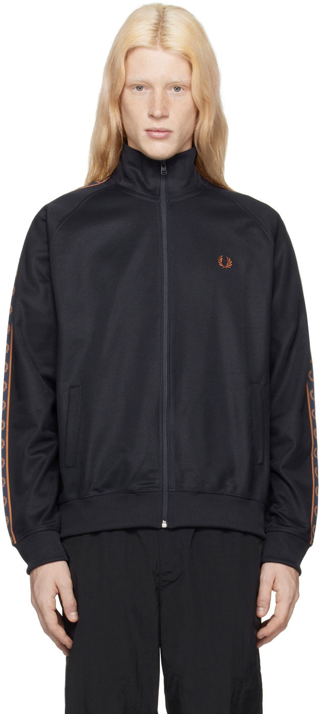 Яке Fred Perry Contrast Tape Track Jacket Черно | J5557-Q51, 0