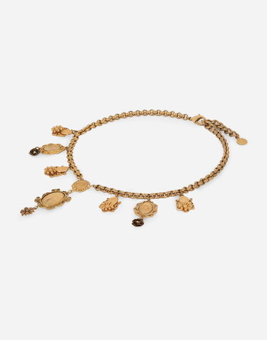 Колие Dolce & Gabbana Dolce & Gabbana Gold Metal Charm Necklace Металик | WNG6M2W0001ZOO00, 2