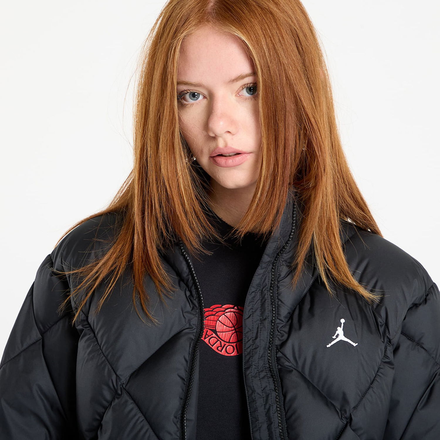 Пухо яке Jordan Jordan Women's Quilted Puffer Jacket Черно | HV0417-010, 1