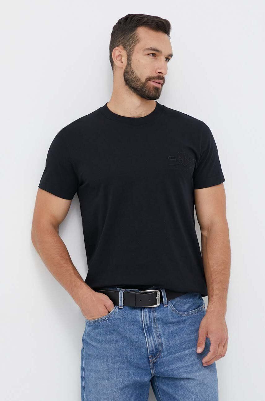 Тениска GANT Regular Fit Shield T-Shirt Черно | 2003223, 0