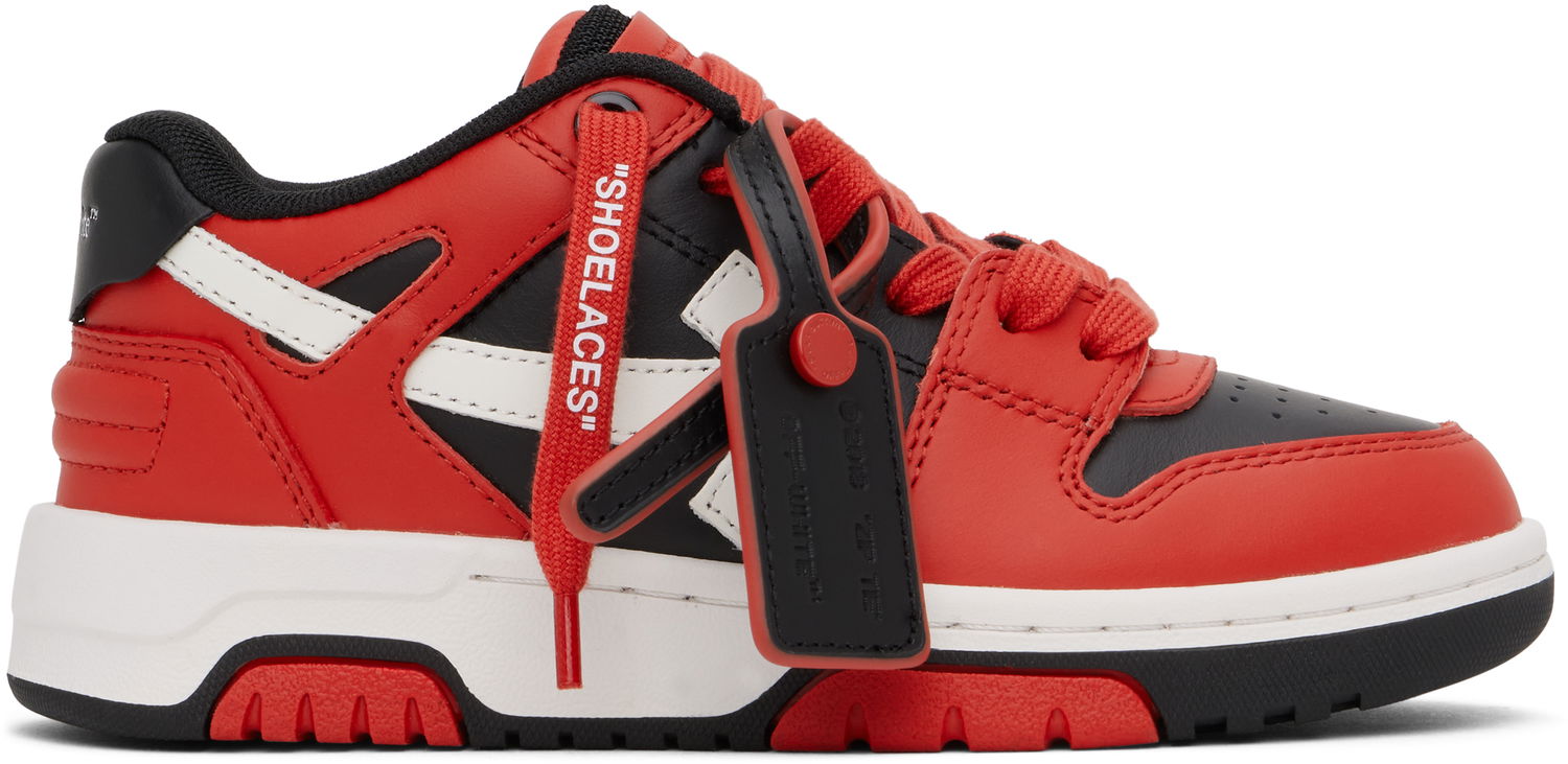 Кецове и обувки Off-White Off-White Out Of Office Червено | OBIA011F24LEA0011025, 0