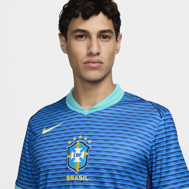 Фланелка Nike Dri-FIT Brazil 2024/25 Stadium Синьо | FJ4283-458, 3