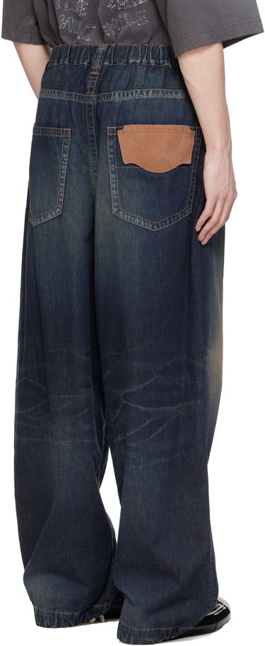 Дънки Maison MIHARA YASUHIRO MIHARA YASUHIRO Wide Leg Denim Jeans Синьо | J14PT123, 2