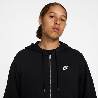 Суитчър Nike Nike Club Full-Zip Hoodie Черно | FN3884-010, 4