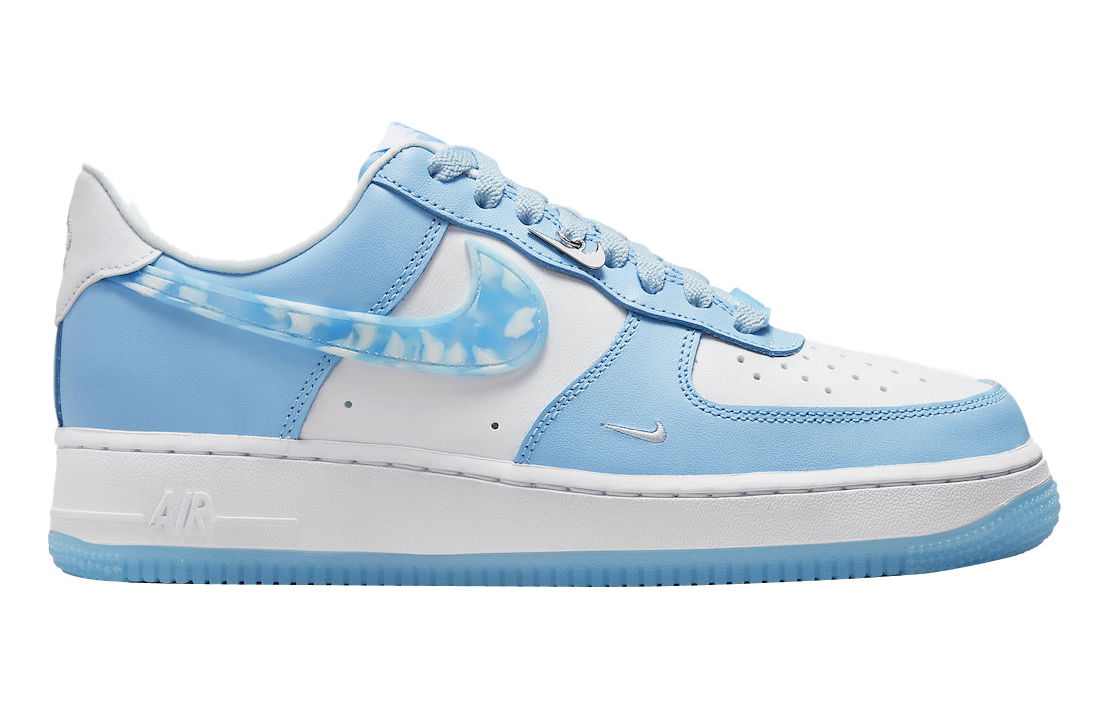 Кецове и обувки Nike Air Force 1 Low Nail Art White Blue W Синьо | DX2937-100, 0