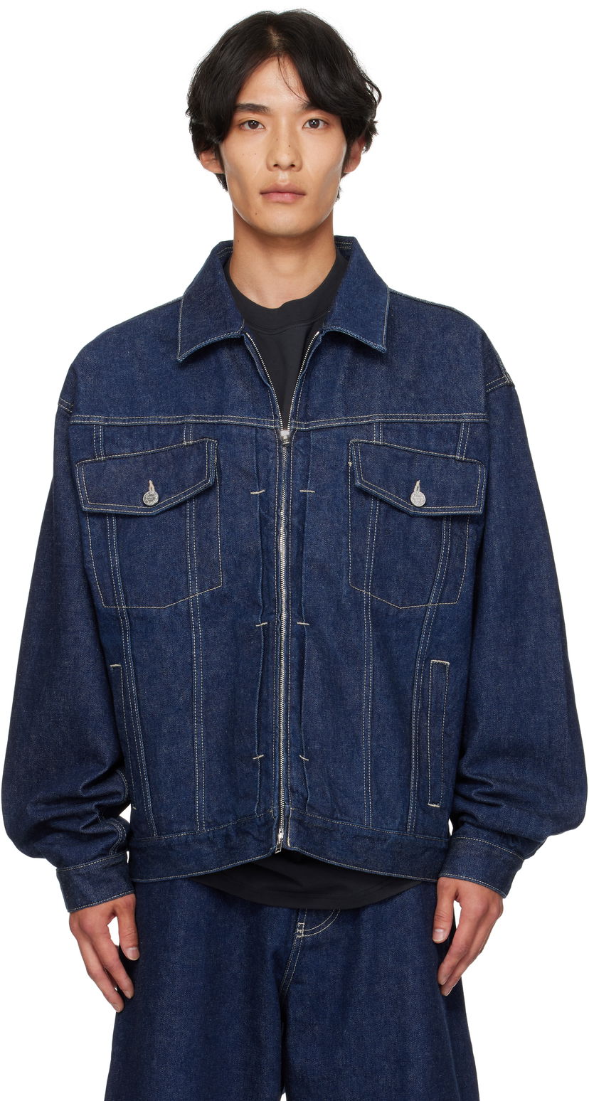 Яке VETEMENTS VETEMENTS Hip-Hop Denim Jacket Синьо | UH76DJ250N