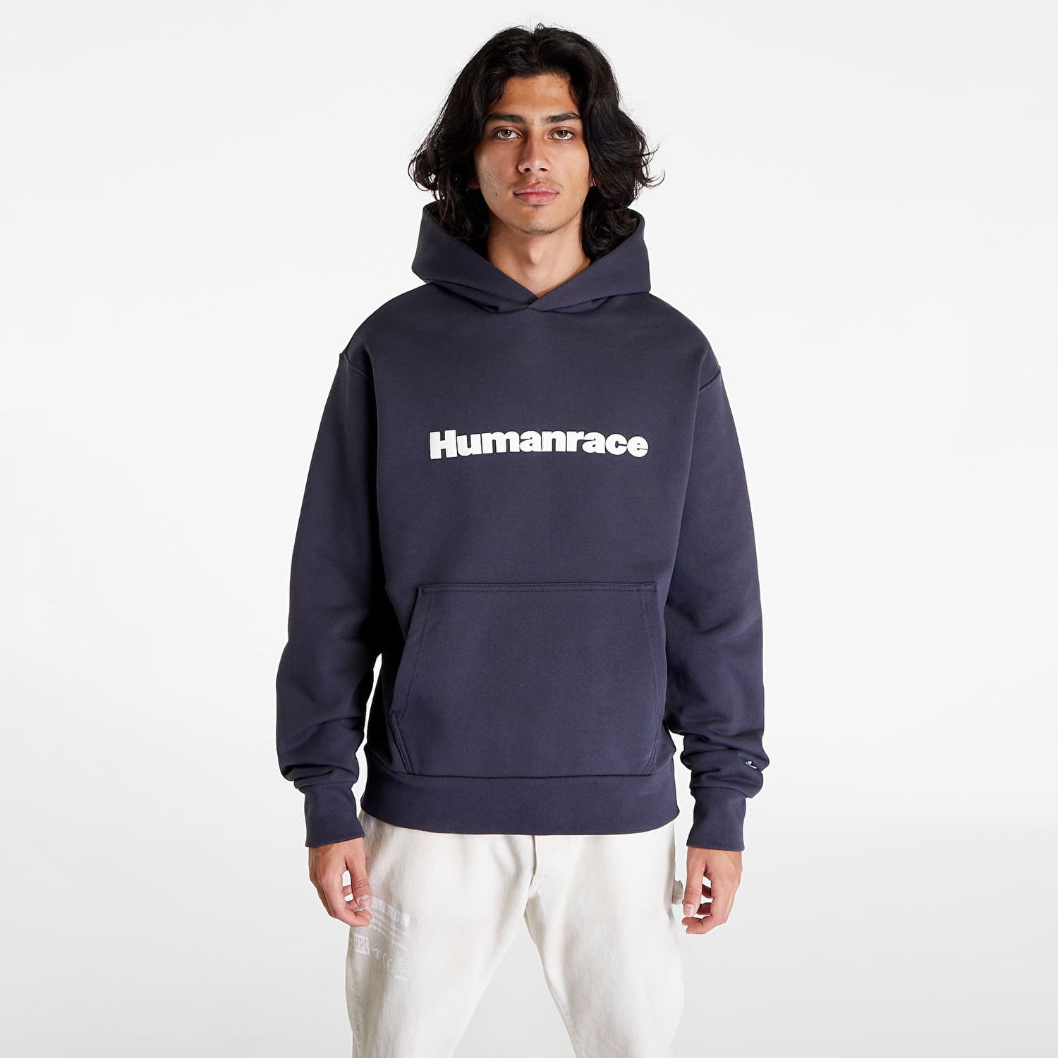 Суитчър adidas Originals Pharrell Williams x Basics Hoodie Сиво | HS4817, 0
