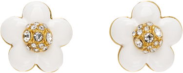 Обеци Marc Jacobs Marc Jacobs 'The Daisy Stud' Crystal Earrings Бяло | 2P5JBR001J52, 0