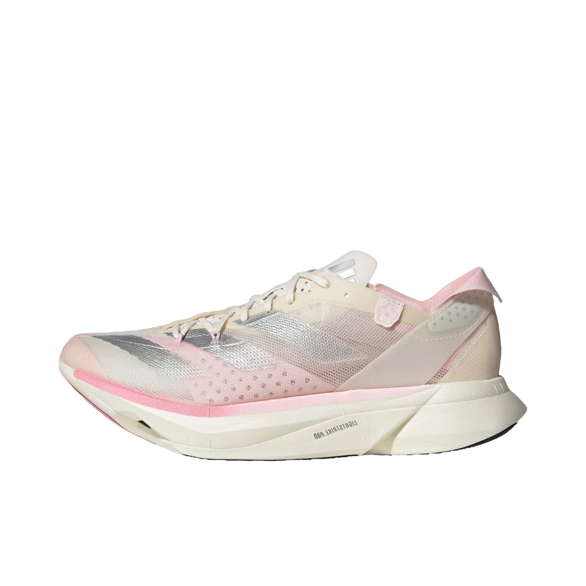 Бягане adidas Performance adidas Adizero Adios Pro 3 Chalk White Silver Metallic Clear Pink Сиво | IG6440