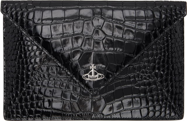 Crocodile Envelope Clutch