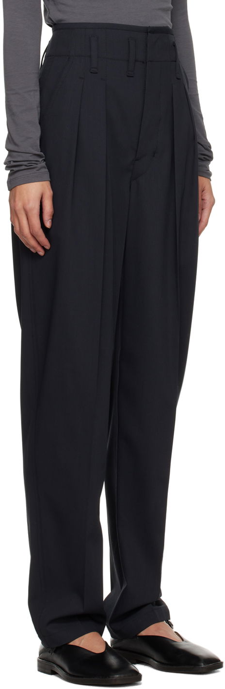Панталони LEMAIRE LEMAIRE Pleated Trousers Черно | PA1084 LF1210, 1