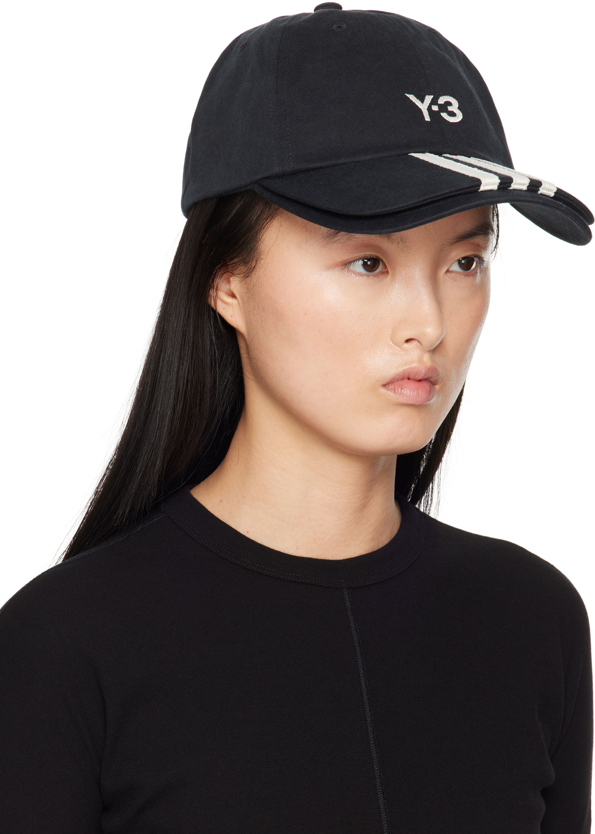 Y-3 3-Stripes Baseball Cap, 3