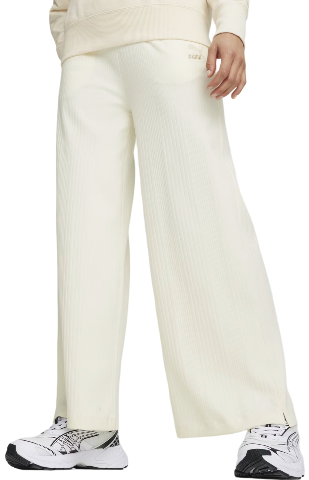 Спортни панталони Puma Classics Ribbed Relaxed Sweatpants Бежово | 624268-66, 0