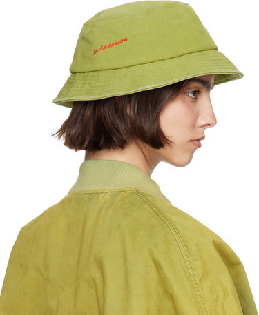 Шапка JW Anderson JW Anderson Anchor Logo Bucket Hat Зелено | AC0399-FA0453, 2