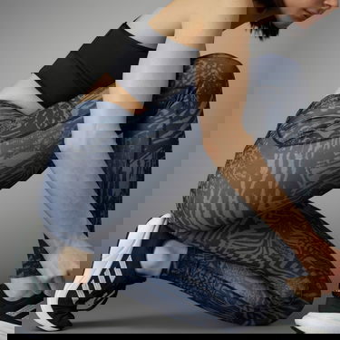 Клинове adidas Originals Daily Run Icons Print 7/8 Leggings Тъмно синьо | HY2903, 4