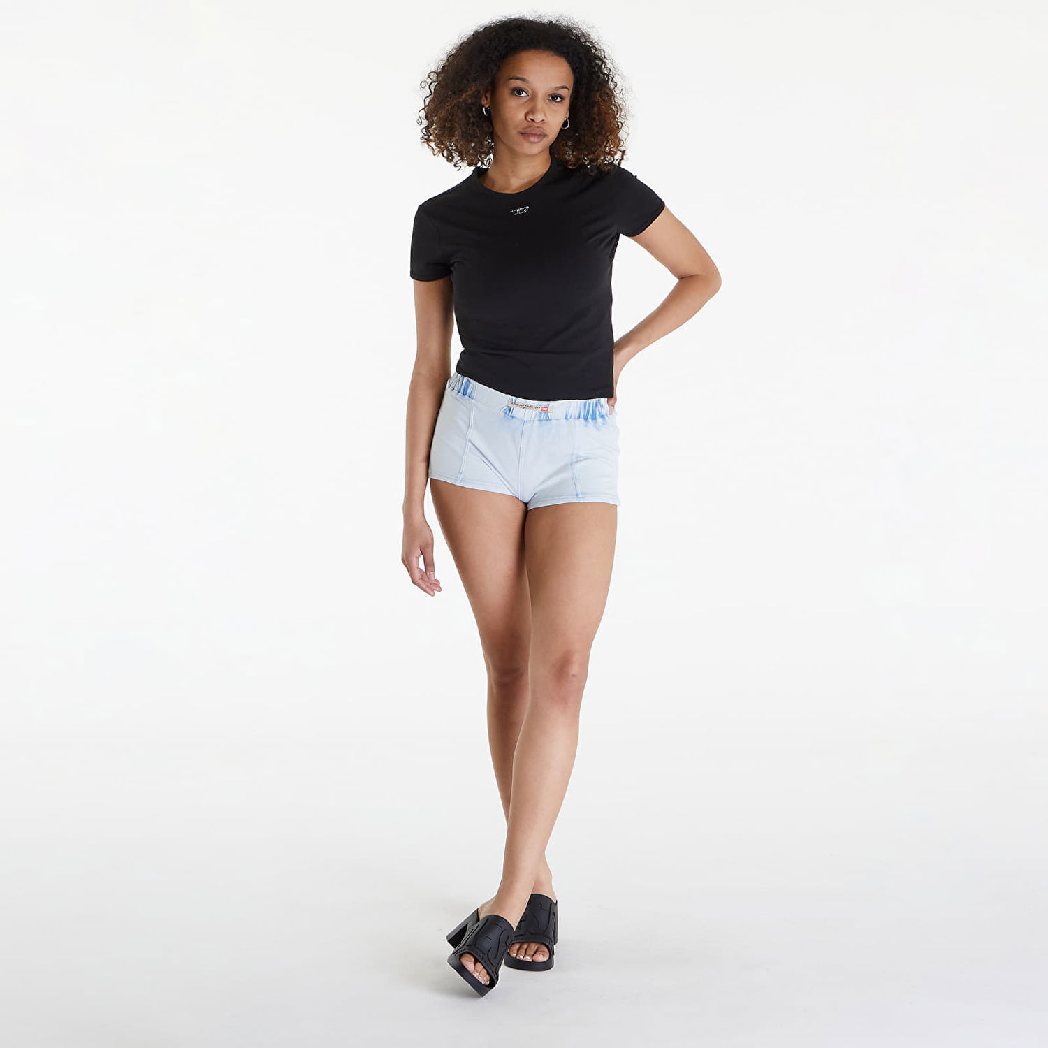 Къси панталони Diesel Ufsp-Gricha Shorts Ice Blue Синьо | A13220_0SHAN Ice Blue, 1