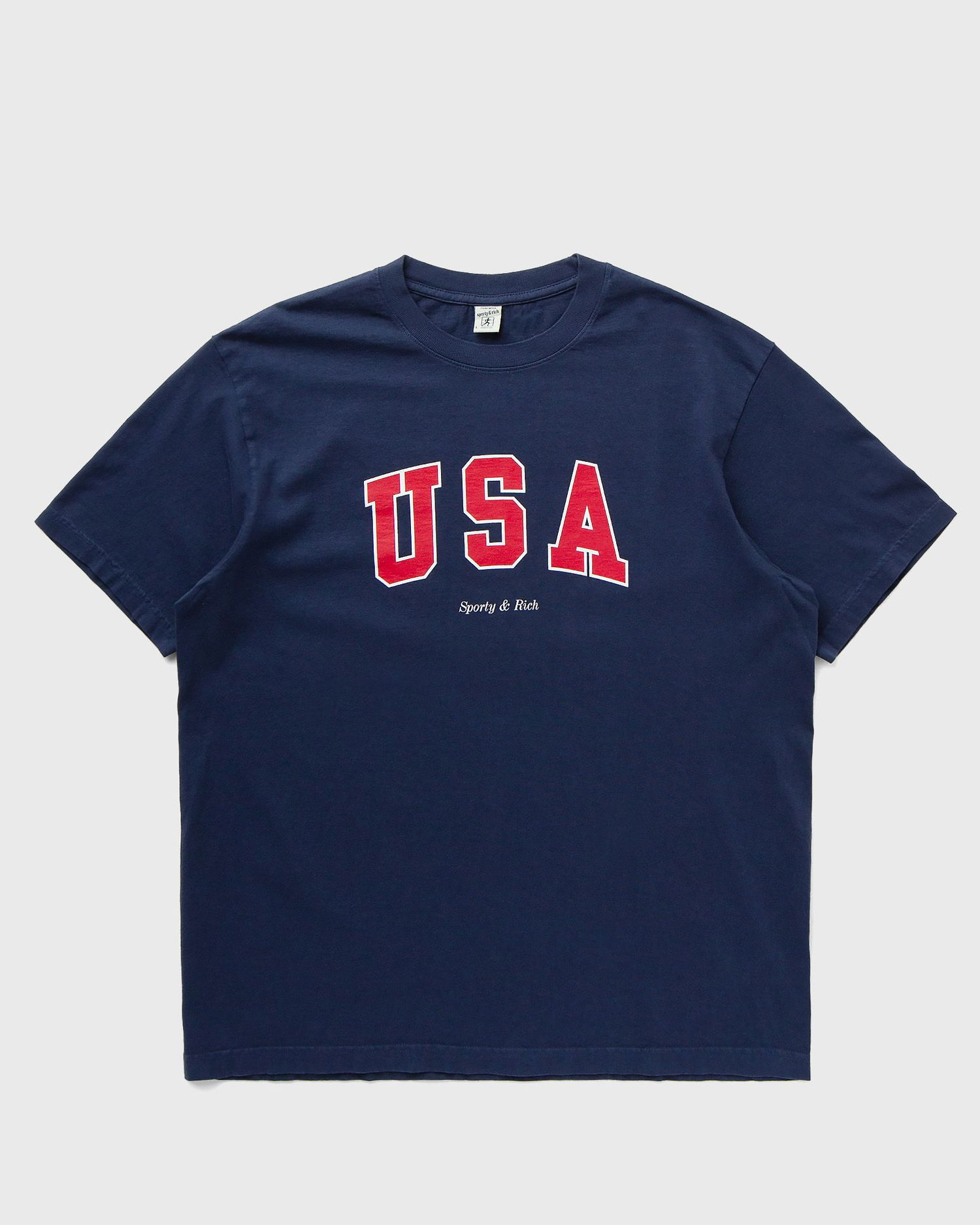 Тениска Sporty & Rich USA Tee Shortsleeves Тъмно синьо | TO043503643BL32, 0