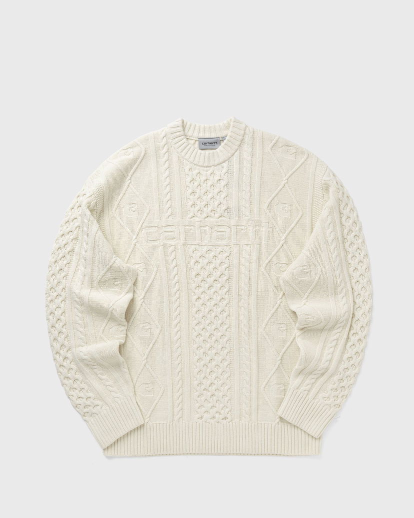 Пуловер Carhartt WIP Carhartt Shawn Knit Sweater Бяло | I035418-05.XX