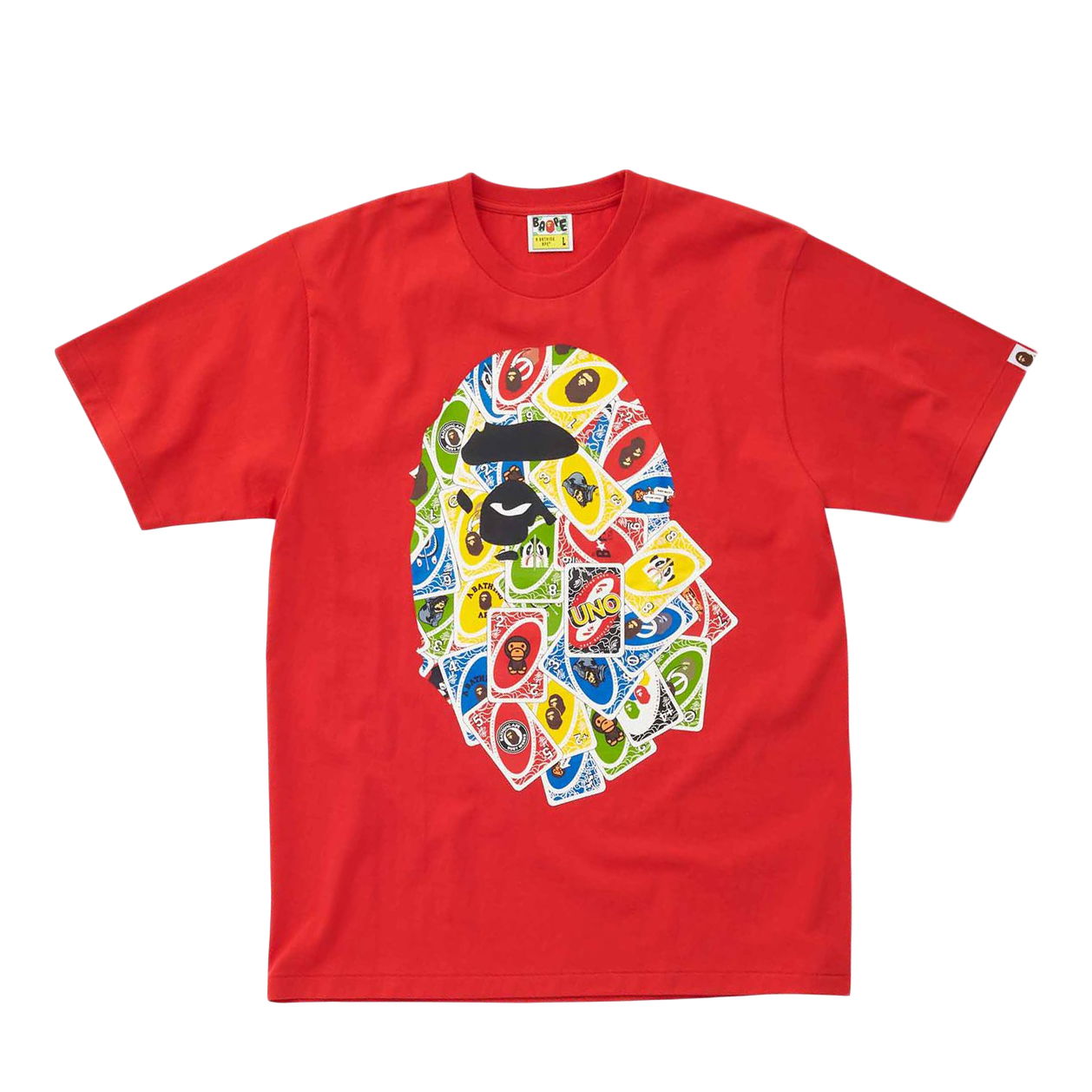 Тениска BAPE UNO x Ape Head Design Mattel Exclusive Tee Червено | HJY23.RED.S, 0