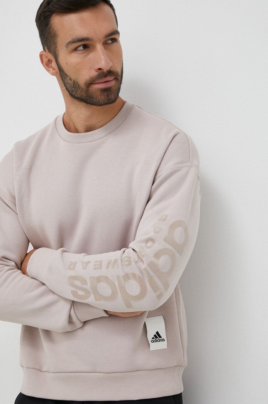 Суитчър adidas Originals Lounge Sweatshirt Бежово | IA9362, 0