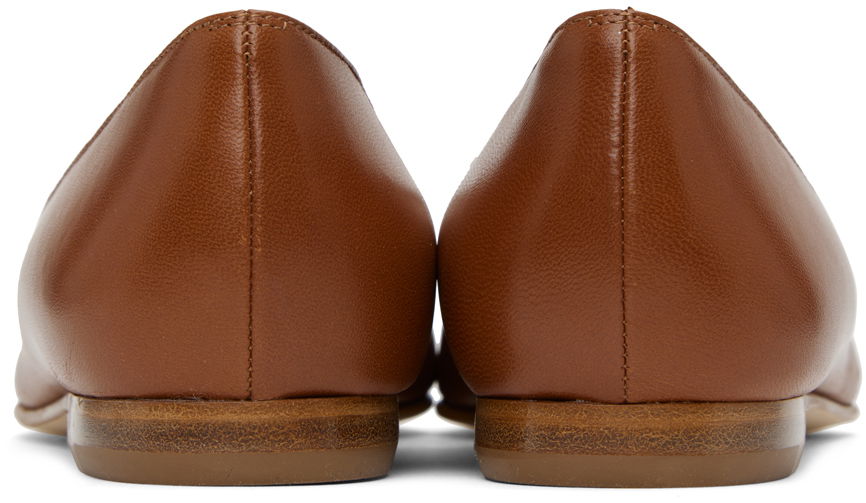 Pокля Manolo Blahnik Manolo Blahnik Gelista Ballerina Flats Кафяво | 221-0950, 1