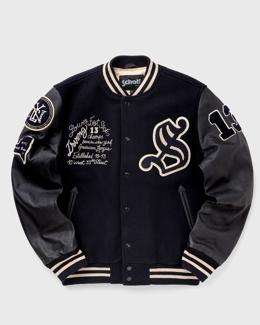 Яке бомбър Schott NYC Bomber Jacket Синьо | LCBOWLER-NAVY-NAVY