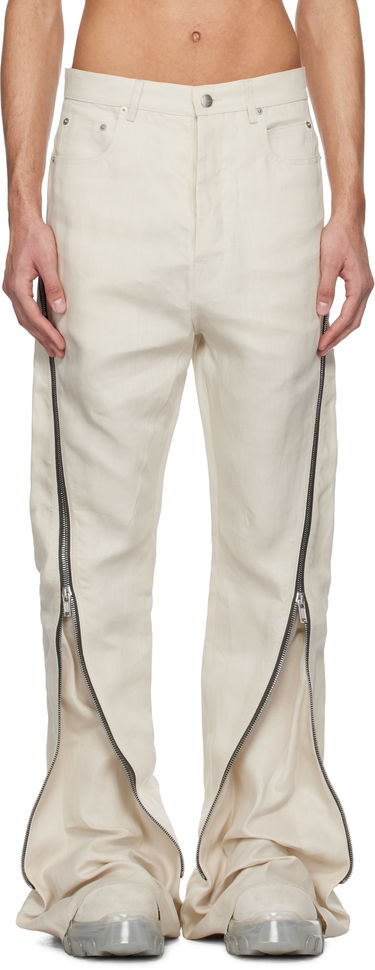Дънки Rick Owens Rick Owens Hollywood Bolan Banana Jeans Бяло | RU01E5343 TWL, 0