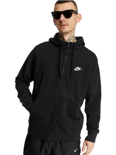 Суитчър Nike Sportswear Club Hoodie FZ Черно | BV2648-010