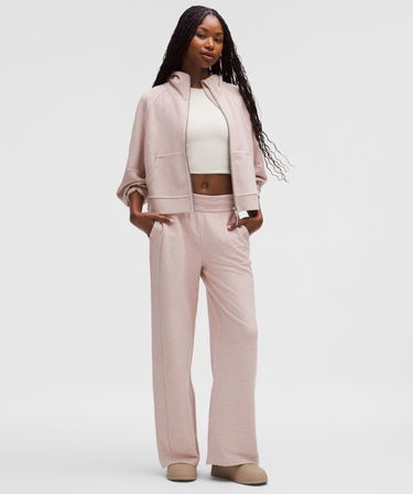 Спортни панталони lululemon Mid-Rise Scuba Wide-Leg Pants Розово | prod20004467, 0