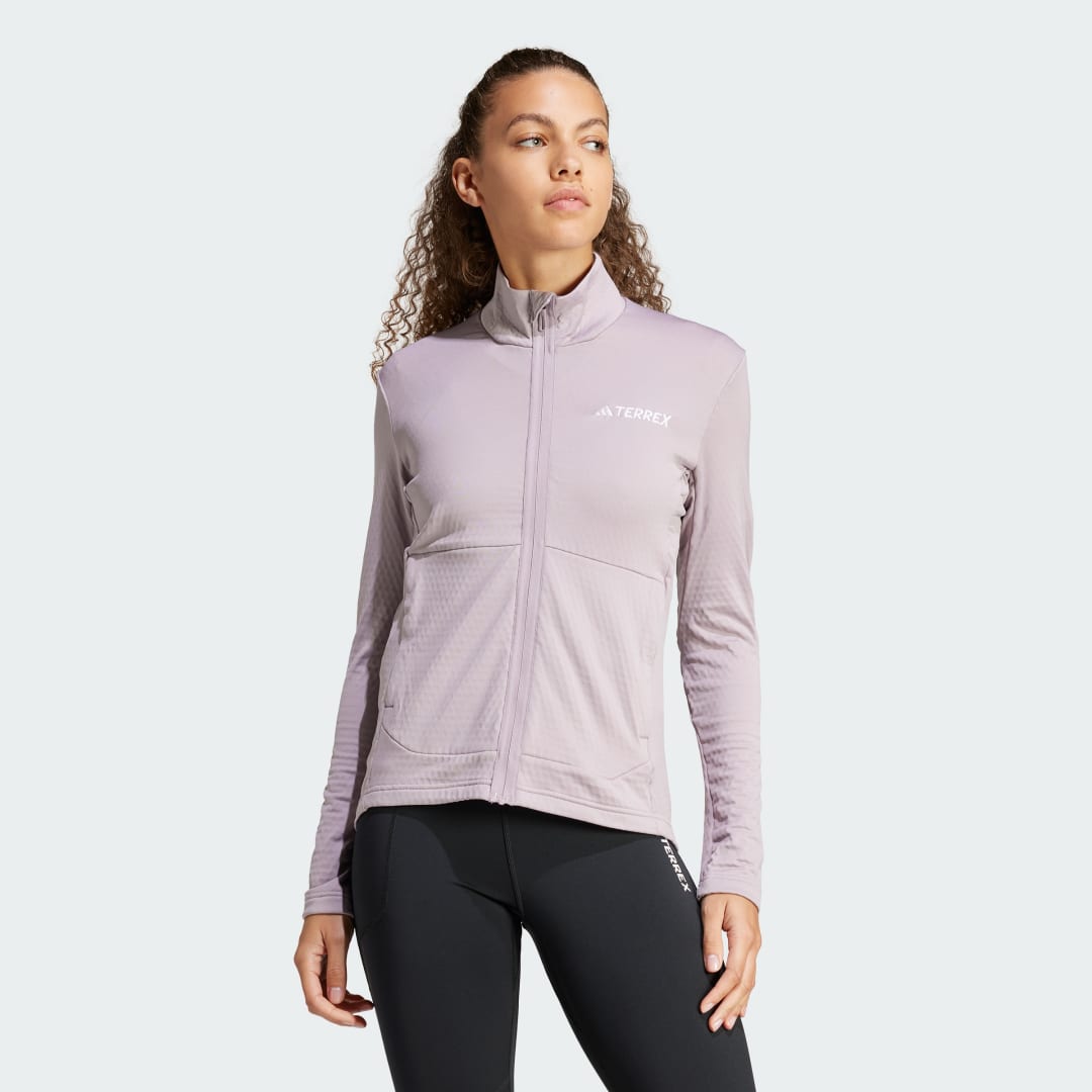 Яке adidas Performance adidas TERREX Bunda Terrex Multi Light Fleece Full-Zip Лилаво | IQ3747, 0