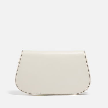 Чанта през рамо Tory Burch Full-Grain Leather Clutch Bag Бежово | 152250-104, 1