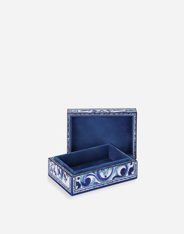 Домашен декор Dolce & Gabbana Dolce & Gabbana Small Decorated Plexiglass Box Синьо | TCC202TCAMYUB008, 3