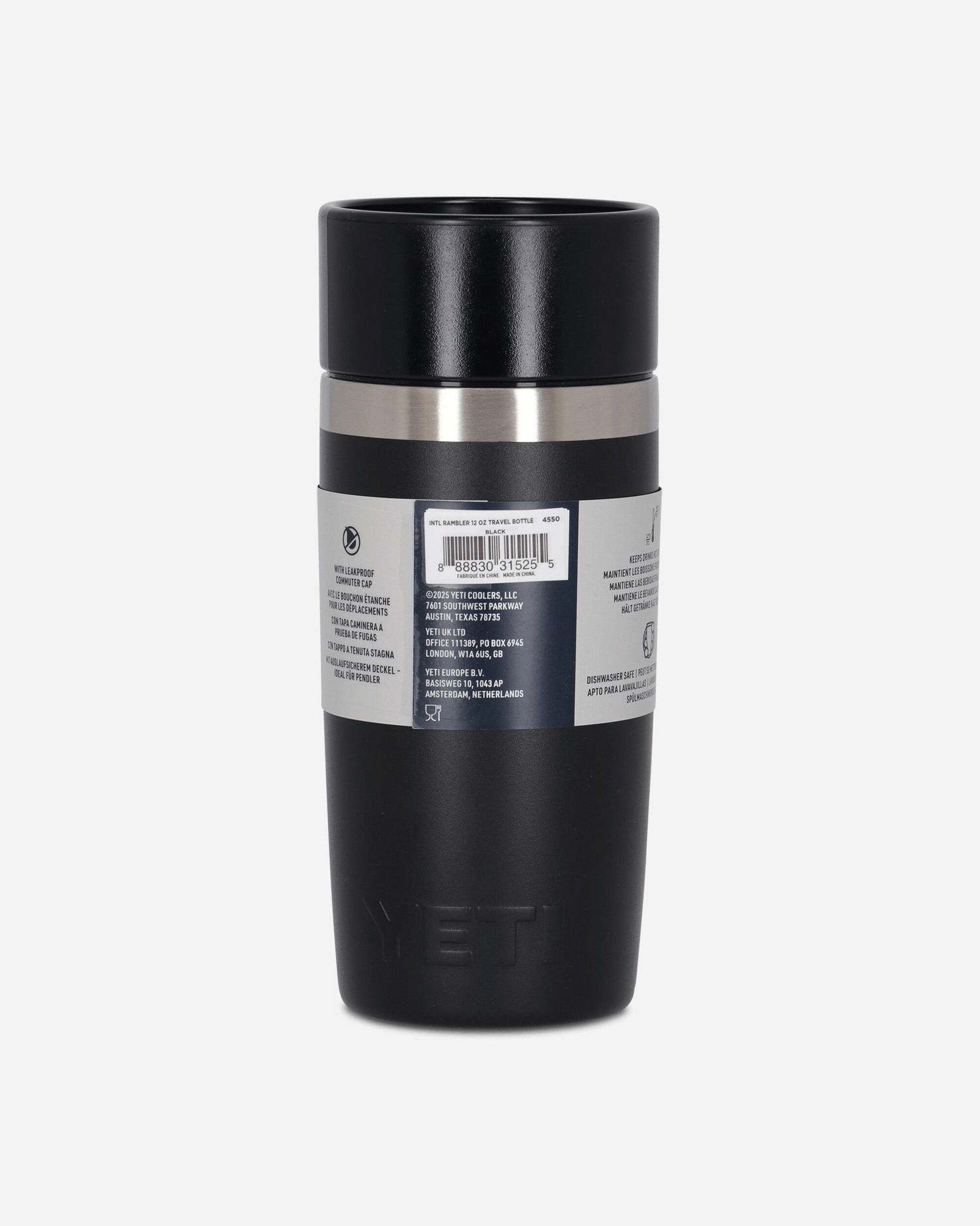 Бутилки за пиене YETI 12 oz Travel Bottle with Leakproof Commuter Cap Черно | 70000002333 BLACK, 0
