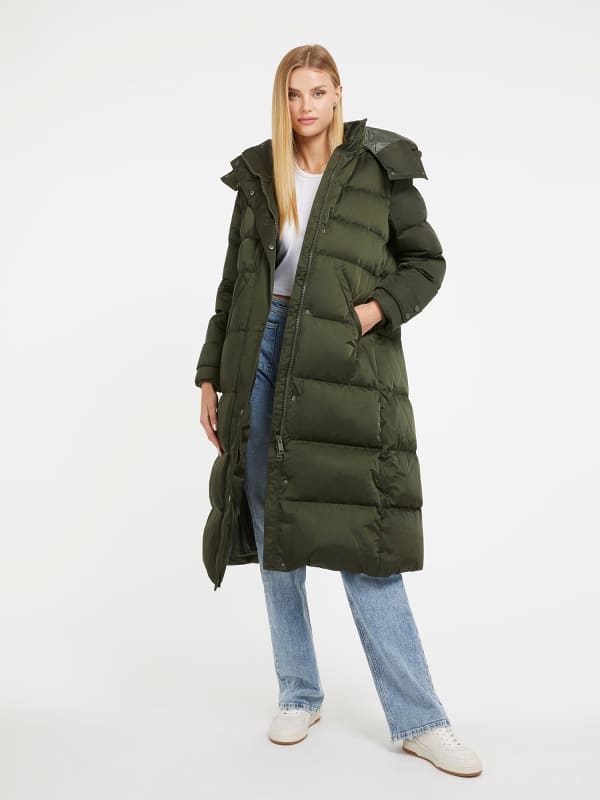 Пухо яке GUESS Real Down Long Черно | W3BL41WFSW2, 0