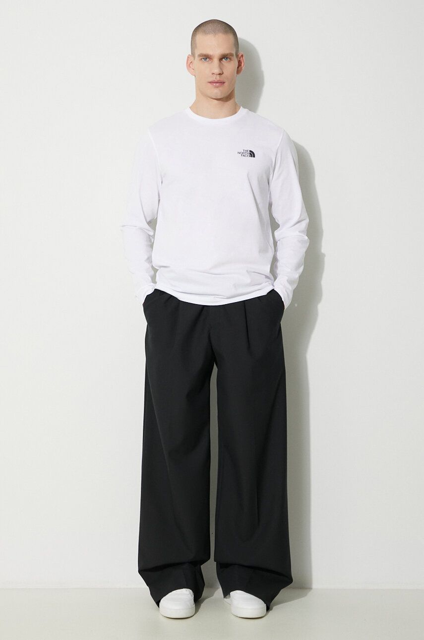 Тениска The North Face Simple Dome Long Sleeve T-Shirt Бяло | NF0A87QNFN41, 1
