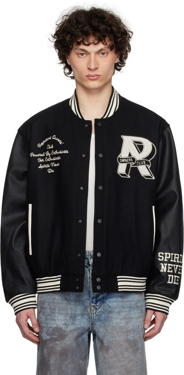 Яке бомбър Represent Clo Represent 'Owners Club' Varsity Bomber Jacket Черно | MLM100231, 0