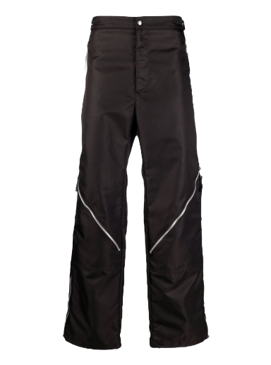 Панталони Bottega Veneta Zip Detail Straight-Legged Trousers Черно | 665720VKIL0